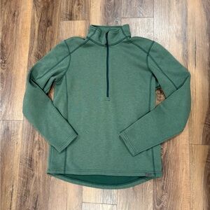 L.L. Bean Men's Forest Green 1/4 Zip Sweater